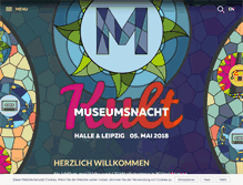 Tablet Screenshot of museumsnacht-halle-leipzig.de